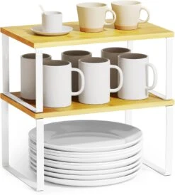 2 Pack Stackable Kitchen Cabinet Organizers Short -NeatNest Store 61PCCs7rkNL. AC SL1500