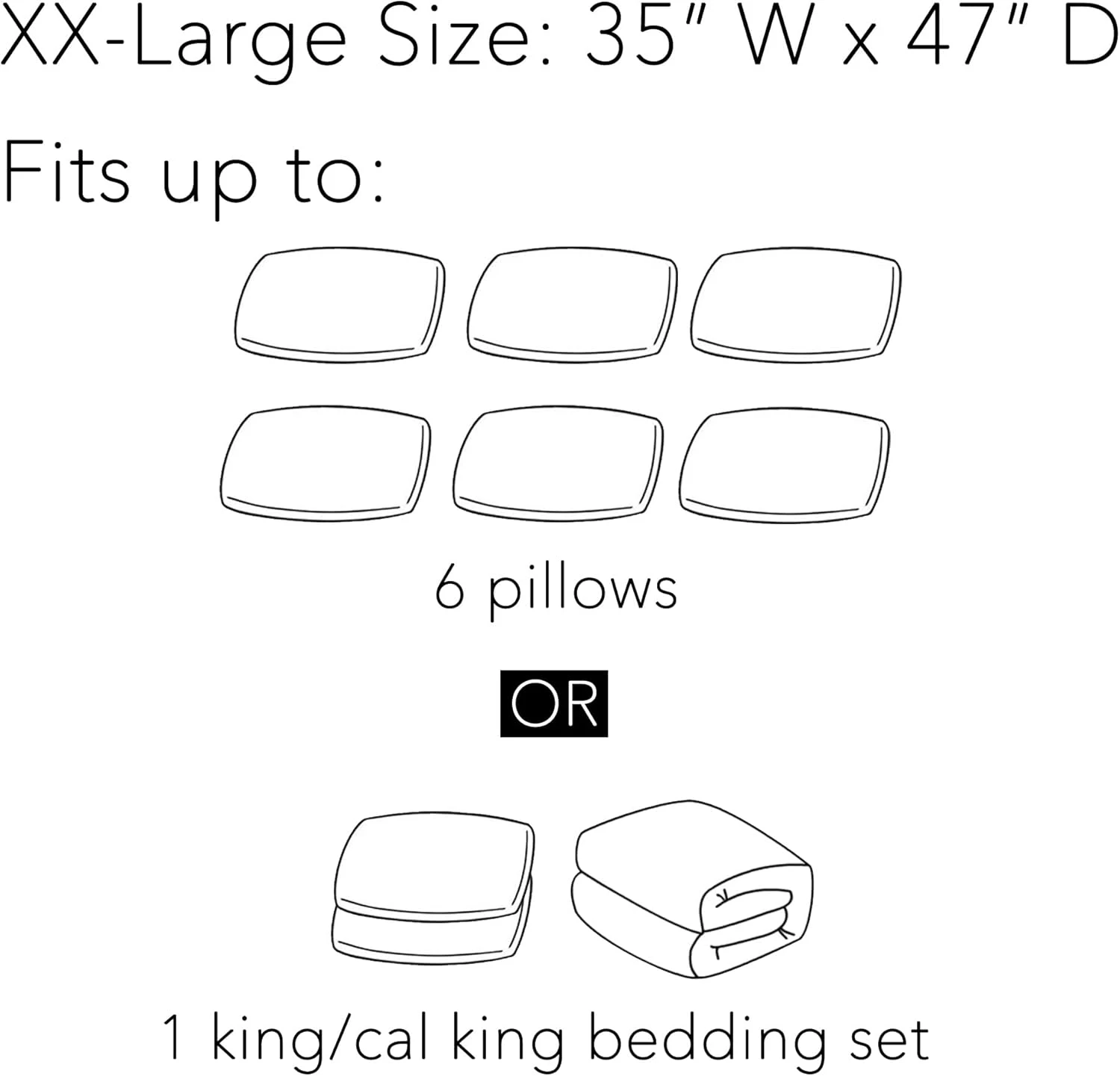 SpaceAid Vacuum Storage Bags XX-Large 3 Pack 5 SpaceAid Vacuum Storage Bags XX-Large 3 Pack - Image 5