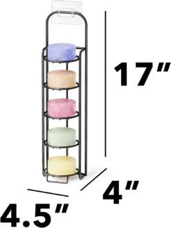 SpaceAid 5 Tier Soap Holder For Shower, Black -NeatNest Store 61isTq9J18L. AC SL1500