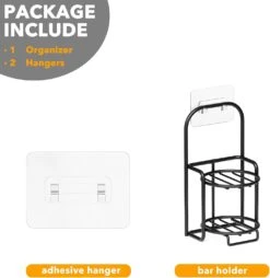 SpaceAid 2 Tier Soap Holder For Shower, Black 13 SpaceAid 2 Tier Soap Holder For Shower, Black -NeatNest Store 61jDqw uk6L. AC SL1500