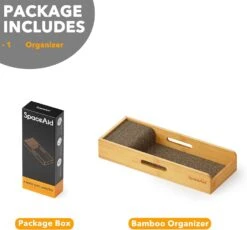 Small Bamboo Knife Holder For Drawer, 5.9"W 13 Small Bamboo Knife Holder For Drawer, 5.9"W -NeatNest Store 61l3DxaRzuL. AC SL1500