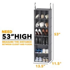 SpaceAid 2 Pack Hanging Closet Organizer -NeatNest Store 7.2 3b53fac6 e27e 4aef bced f0bfea65b015