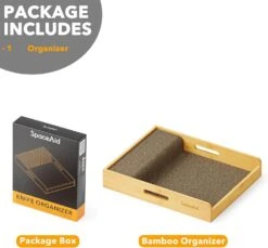 Large Bamboo In Drawer Knife Organizer, 12"W -NeatNest Store 710j hJv jL. AC SL1500