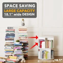 Cross Style 2 Tier Rotating Bookshelf -NeatNest Store 711Z8ecdQWL. AC SL1500