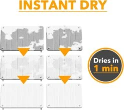 2 Pack Adjustable Stone Drying Mat White 9 2 Pack Adjustable Stone Drying Mat White -NeatNest Store 7145s1Z ckL. AC SL1500