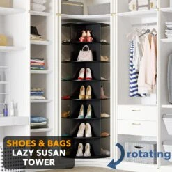 Black 7-Tier Rotating Shoe Rack For Closet 10 Black 7-Tier Rotating Shoe Rack For Closet -NeatNest Store 719UMb9yVZL. AC SL1500 25cc4a99 3460 41bc 9654 dbdbb62a4b0f