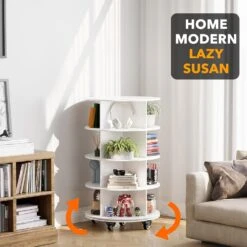 4-Tier Rotating Shoe Rack With Wheels -NeatNest Store 71Gnb9LigbL. AC SL1500