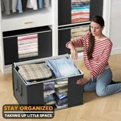 8 Pack 90L Large Storage Bins Black -NeatNest Store 71IupW0K2bL. AC SL1500 b8bdb999 2fc9 4e0e 8c89 3922f07ce0db