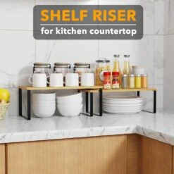 2 Pack Stackable Kitchen Cabinet Organizers Long -NeatNest Store 71PRXMaJquL. AC SL1500