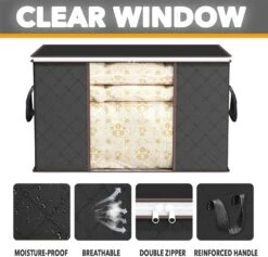 8 Pack 90L Large Storage Bins Black -NeatNest Store 71aqnDZNXOL. AC SL1500 0bde93b4 1cbc 443a bb68 98845ccb58db