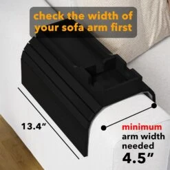 Bamboo Foldable Cup Holder For Couch Black -NeatNest Store 71ghiY8GM2L. AC SL1500