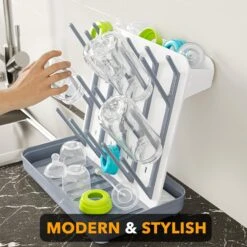 Vertical Bottle Drying Rack With 20 Hooks -NeatNest Store 71hwFuEdy0L. AC SL1500