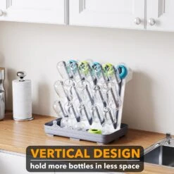 Vertical Bottle Drying Rack With 20 Hooks -NeatNest Store 71io6T3NDgL. AC SL1500