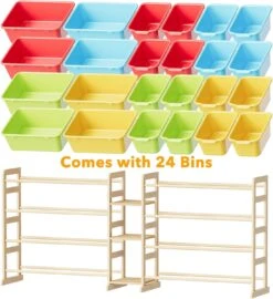 Kids Toy Storage Bins Organizer With 24 Bins And 3 Shelves -NeatNest Store 71kp6rEAzCL. AC SL1500