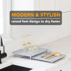 2 Pack Adjustable Stone Drying Mat Light Gray -NeatNest Store 71qe6K6oWXL. AC SL1500