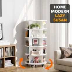 5-Tier Rotating Shoe Rack With Wheels -NeatNest Store 71qtd i74hL. AC SL1500