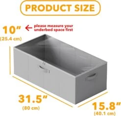 4 Pack 10" High Under Bed Storage Bins With Lids 13 4 Pack 10" High Under Bed Storage Bins With Lids -NeatNest Store 71xN 1zoVdL. AC SL1500