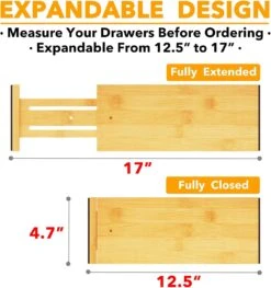 4 Pack 4.65“ High Drawer Organizer -NeatNest Store 71yfasQVINL. AC SL1500 a72b3167 52e9 4beb 8c1f 6d82482f906d