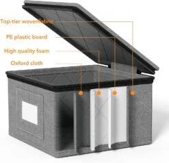 6 Pack Hard Shell China Storage Containers For Dishes And Mugs 11 6 Pack Hard Shell China Storage Containers For Dishes And Mugs -NeatNest Store 81 FKEc3SBL. AC SL1500