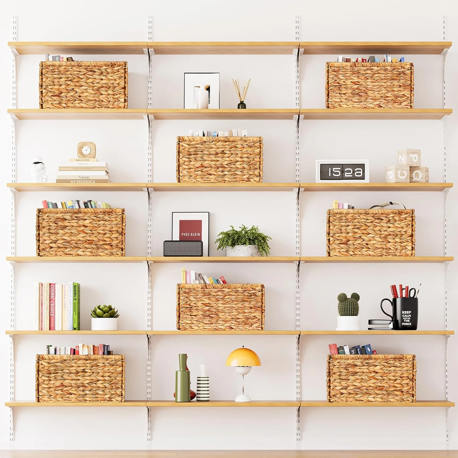 8-Pack Wicker Storage Baskets With Handle 4 8-Pack Wicker Storage Baskets With Handle - Image 4