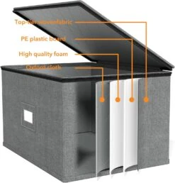 2 Pack Hard Shell China Storage Containers For 24 Glasswares -NeatNest Store 81BCSa20BYL. AC SL1500