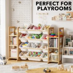 Toy Storage Organizer With 6 Shelves And 12 Bins -NeatNest Store 81NQ9P8uXuL. AC SL1500
