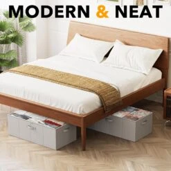 2 Pack 10" High Under Bed Storage Bins With Lids -NeatNest Store 81OS TTRpnL. AC SL1500