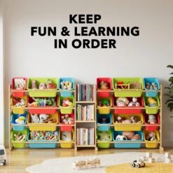 Kids Toy Storage Bins Organizer With 24 Bins And 3 Shelves -NeatNest Store 81hyo91XIML. AC SL1500