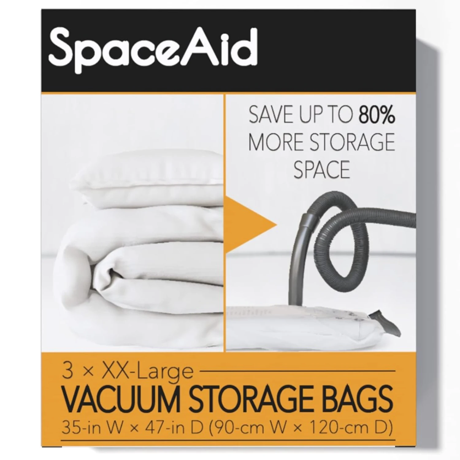 SpaceAid Vacuum Storage Bags XX-Large 3 Pack 1 SpaceAid Vacuum Storage Bags XX-Large 3 Pack
