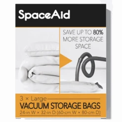 SpaceAid Vacuum Seal Bags Large 3 Pack