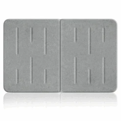 SpaceAid Instant Dry Diatomaceous Earth Stone Bath Mat, Gray