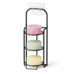 SpaceAid 3 Tier Shampoo Bar Holder For Shower, Black