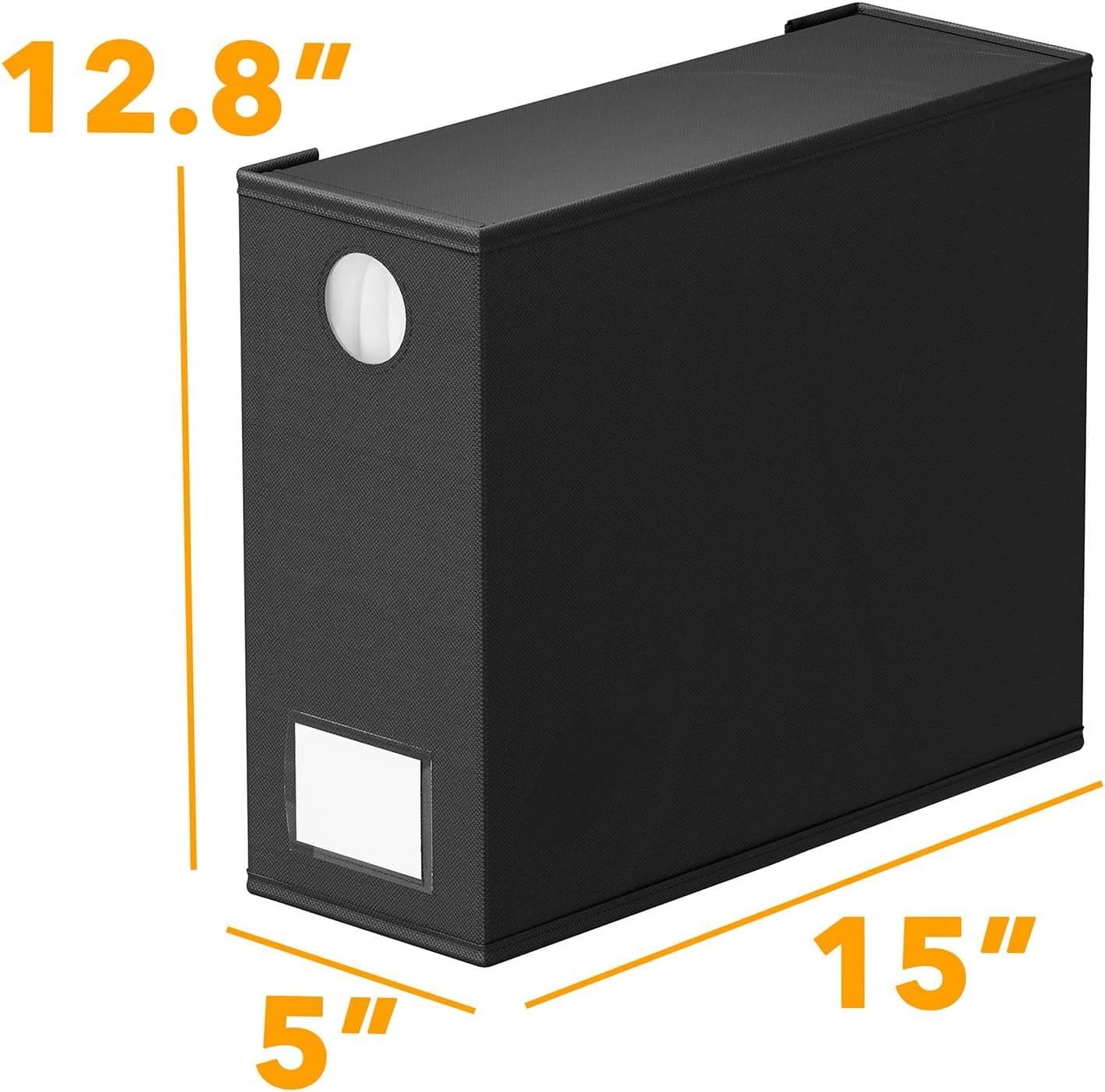 SpaceAid 2 Pack Bed Sheet Storage Container For Linen Closet, Black 7 SpaceAid 2 Pack Bed Sheet Storage Container For Linen Closet, Black - Image 7