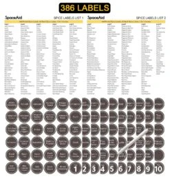 SpaceAid® Spice Drawer Organizer With 28 Spice Jars Compact Spice Rack For Kitchen Drawer -NeatNest Store drawer spice organizer labels