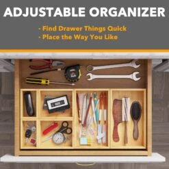 SpaceAid Bamboo Drawer Storage Box Set, 6 Boxes, Natural -NeatNest Store drawer storage box 6