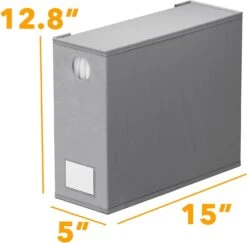 SpaceAid 2 Pack Foldable Sheet Organizer For Linen Closet, Gray -NeatNest Store foldable sheet organizer 7