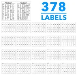 SpaceAid 36 Pcs Glass Spice Jars With Labels -NeatNest Store glass spice jars with labels 2