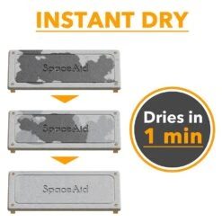 SpaceAid® Quick-Dry Kitchen And Bathroom Sink Caddy Organizer, The Soap And Sponge Holder With Bamboo Feet -NeatNest Store instant dry sink organizer dry