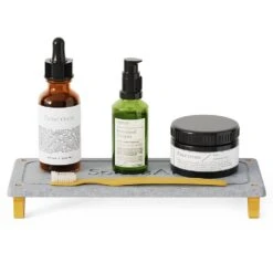 SpaceAid® Quick-Dry Kitchen And Bathroom Sink Caddy Organizer, The Soap And Sponge Holder With Bamboo Feet