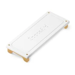 SpaceAid DryingNeat Kitchen & Bathroom Sink Caddy Organizer With Bamboo Feet, White -NeatNest Store kitchen bathroom sink caddy 1