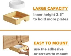 SpaceAid 8.5-inch Under Cabinet Paper Plate Dispenser -NeatNest Store paper plate dispenser 4