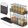SpaceAid® Pull Out Spice Rack Heavy Duty Slide Out Spice Cabinet Organizers