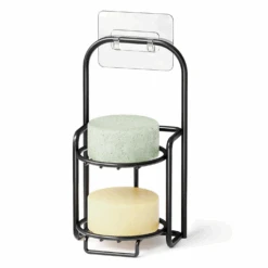 SpaceAid 2 Tier Soap Holder For Shower, Black