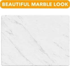 SpaceAid Diatomaceous Earth Stone Drying Mat For Dishes, White Marble -NeatNest Store stone dish drying mat1