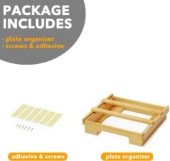 SpaceAid 12-inch Under Cabinet Paper Plate Holder 12 SpaceAid 12-inch Under Cabinet Paper Plate Holder -NeatNest Store under cabinet paper plate holder 6