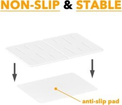 SpaceAid Instant Dry Diatomaceous Earth Stone Non Slip White Bath Mat -NeatNest Store white bath mat