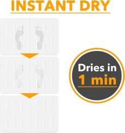 SpaceAid Instant Dry Diatomaceous Earth Stone Non Slip White Bath Mat -NeatNest Store white bath mat 3
